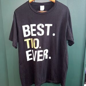 Port and Company Black 'Best Tio Ever' T-Shirt